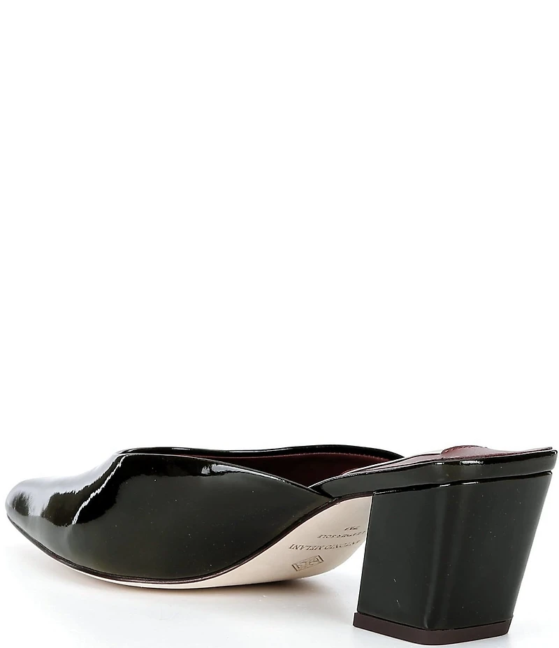 Antonio Melani Jo Glossy Box Leather Dress Mules