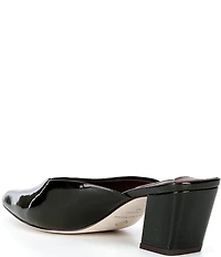 Antonio Melani Jo Glossy Box Leather Dress Mules