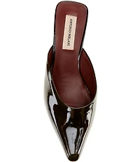 Antonio Melani Jo Glossy Box Leather Dress Mules