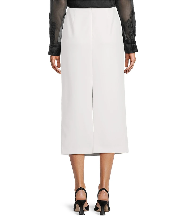 Antonio Melani Jolie Crepe Floral Applique Sheath Midi Skirt