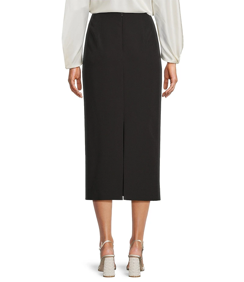 Antonio Melani Jolie Crepe Floral Applique Sheath Midi Skirt