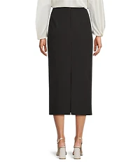 Antonio Melani Jolie Crepe Floral Applique Sheath Midi Skirt