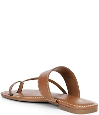 Antonio Melani Jolie Leather Toe Loop Flat Sandals