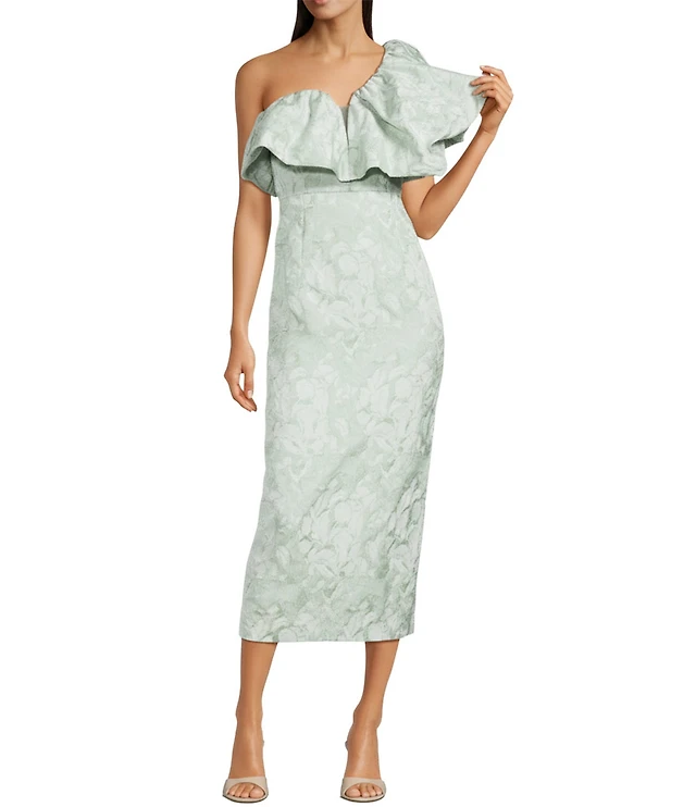 slim fit dress slacks Green Floral Lace Fitted Short Sleeve Midi Dress