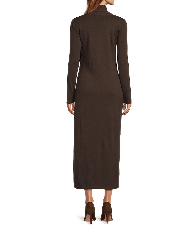 Antonio Melani Joselyn V-Neck Long Sleeve Scarf Maxi Dress