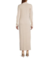 Antonio Melani Joselyn V-Neck Long Sleeve Scarf Maxi Dress