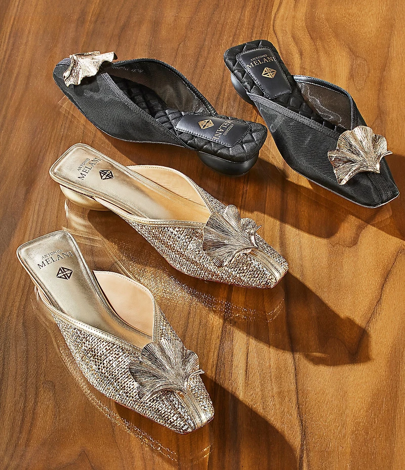 Antonio Melani Joy Mesh Ornamented Dress Mules