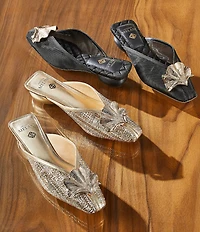 Antonio Melani Joy Mesh Ornamented Dress Mules