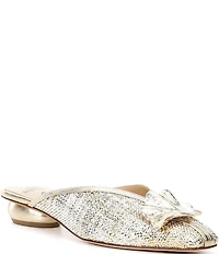 Antonio Melani Joy Woven Tinsel Ornamented Dress Mules
