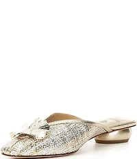 Antonio Melani Joy Woven Tinsel Ornamented Dress Mules