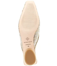 Antonio Melani Joy Woven Tinsel Ornamented Dress Mules