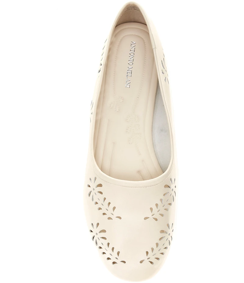 Antonio Melani Julian Leather Perforated Flats