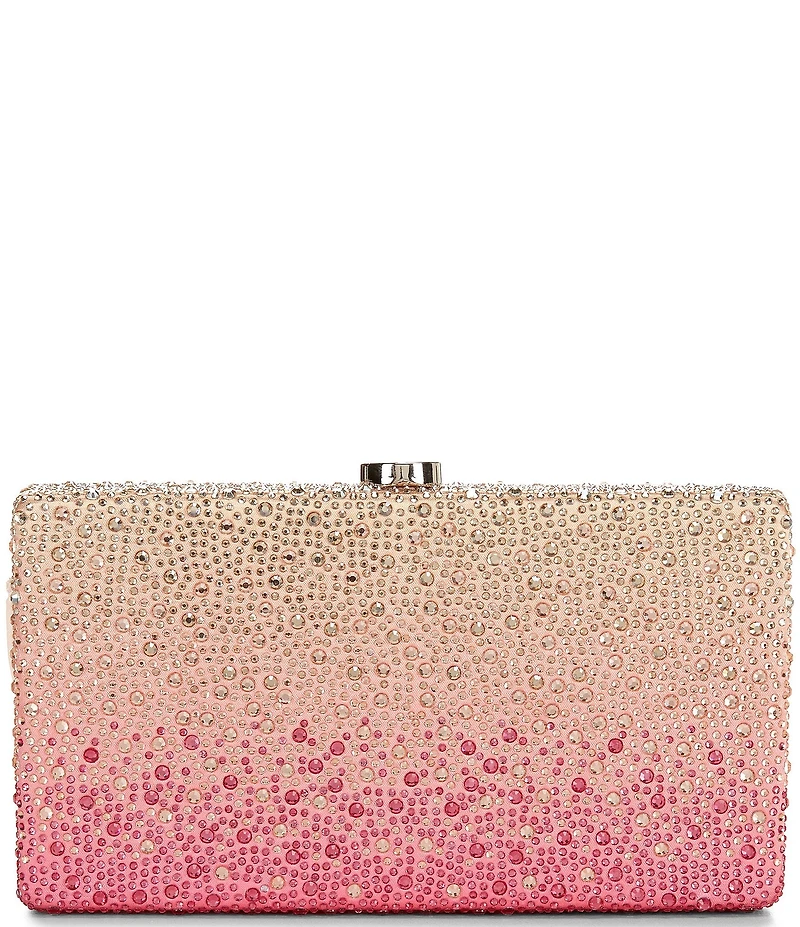 Antonio Melani Juliet Heat Set Beaded Minaudiere Clutch