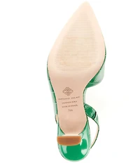 Antonio Melani Kacy Slingback Crocodile Embossed Leather Pumps