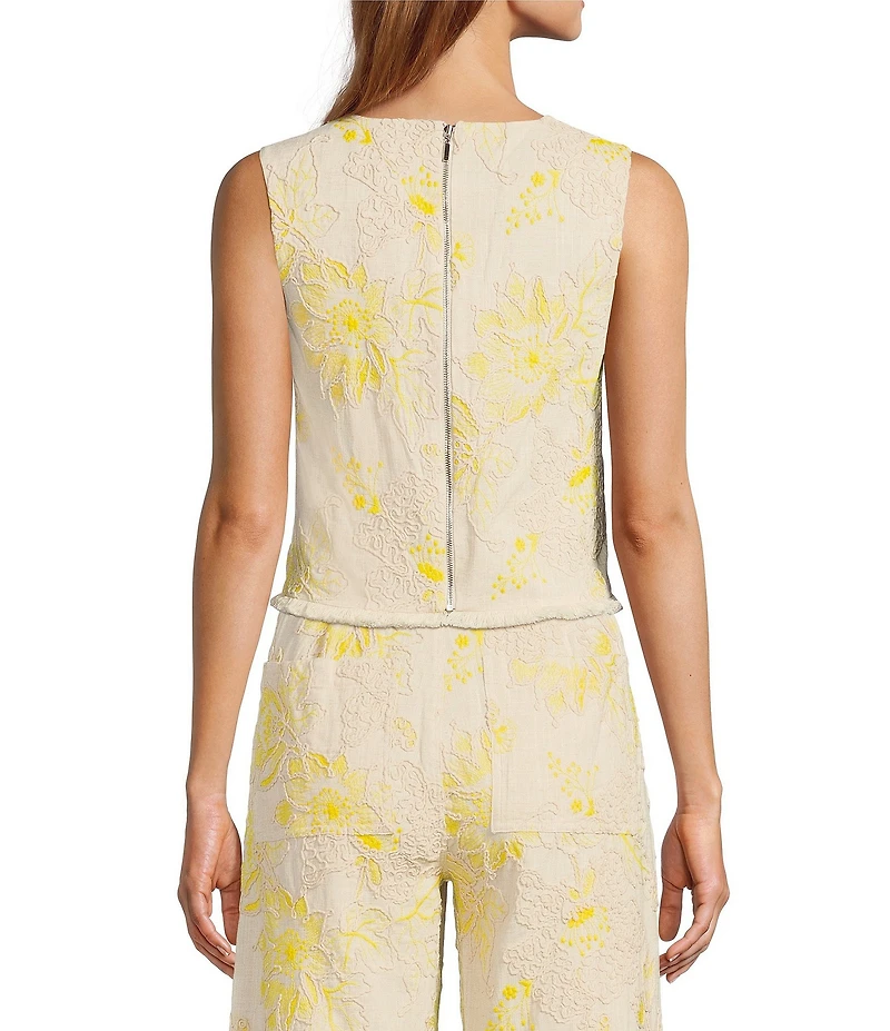 Antonio Melani Coordinating Kai Floral Soutache Sleeveless Blouse
