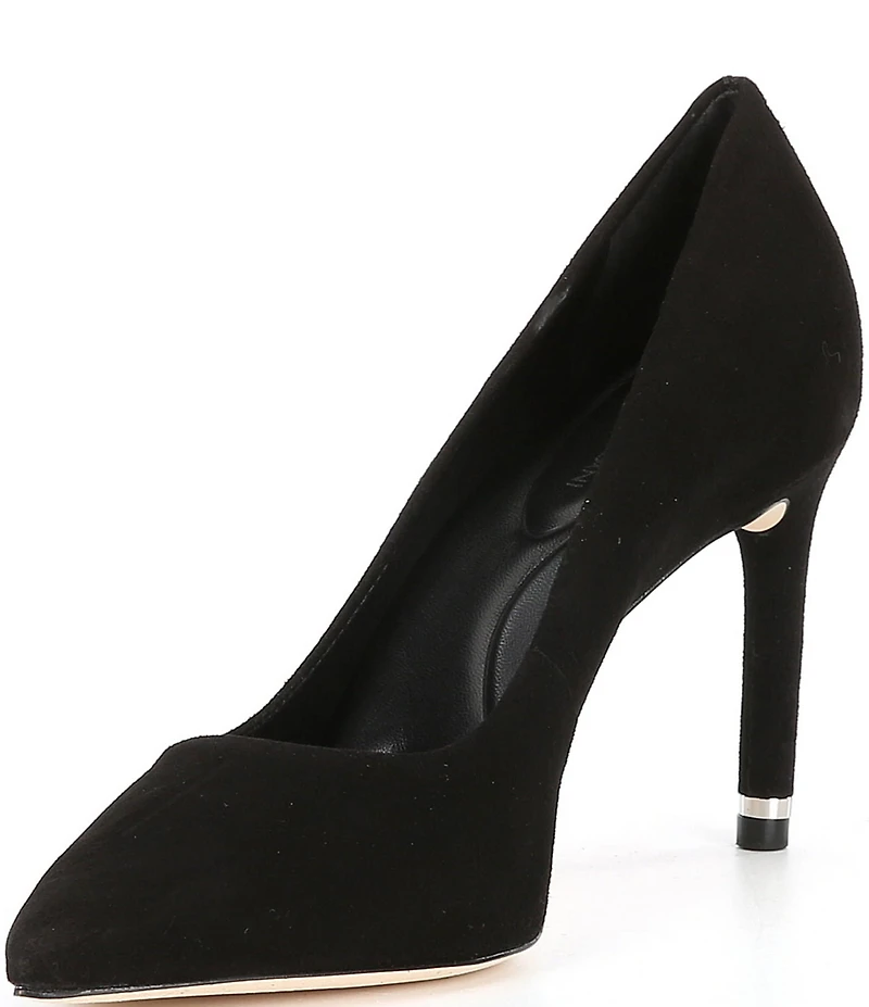 Antonio Melani Kara Kid Suede Leather Classic Pointed Toe Pumps