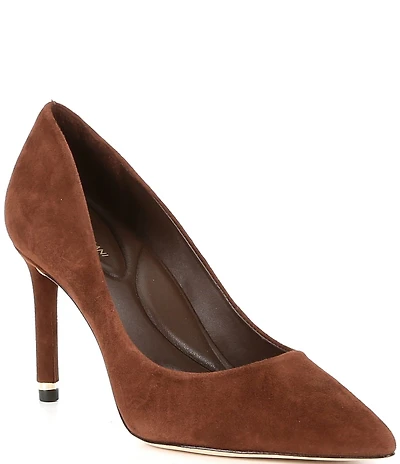 Antonio Melani Kara Kid Suede Leather Classic Pointed Toe Pumps
