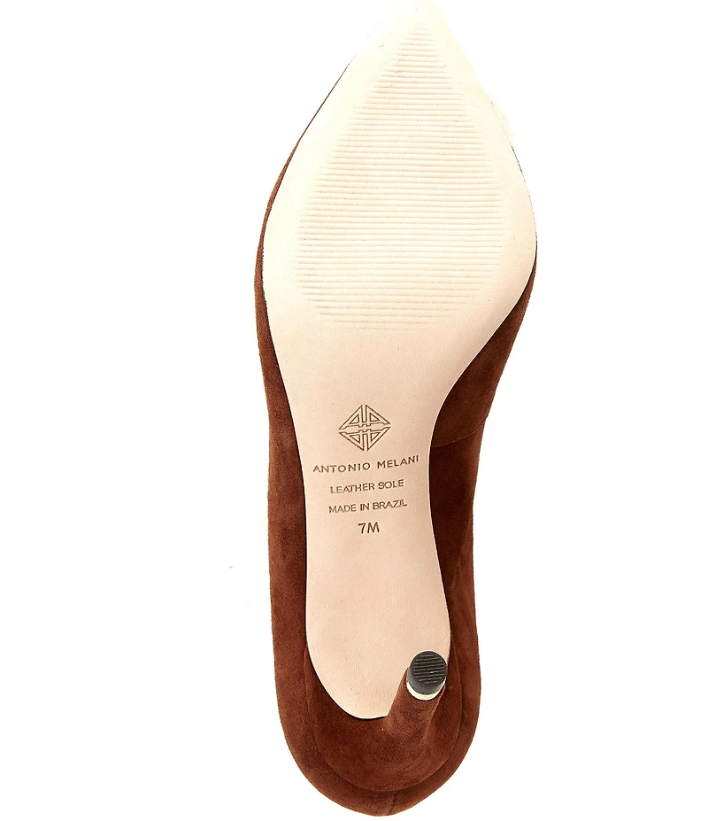 Antonio Melani Kara Kid Suede Leather Classic Pointed Toe Pumps