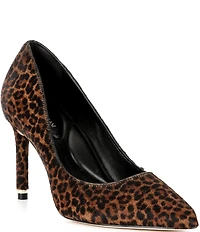 Antonio Melani Kara Leopard Haircalf Pointed Toe Pumps