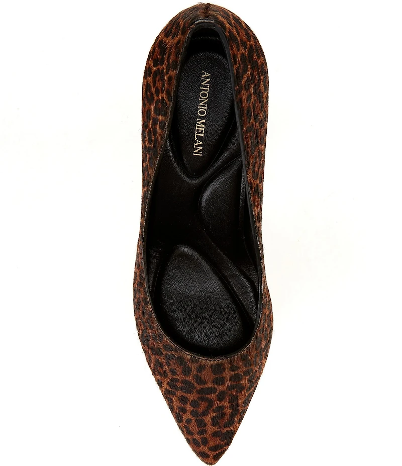 Antonio Melani Kara Leopard Haircalf Pointed Toe Pumps