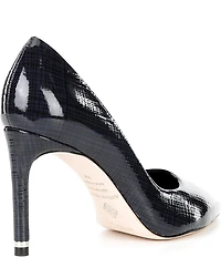 Antonio Melani Kara Printed Patent Leather Pointed Toe Pumps