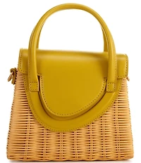 Antonio Melani Katerina Wicker Flap Crossbody Bag