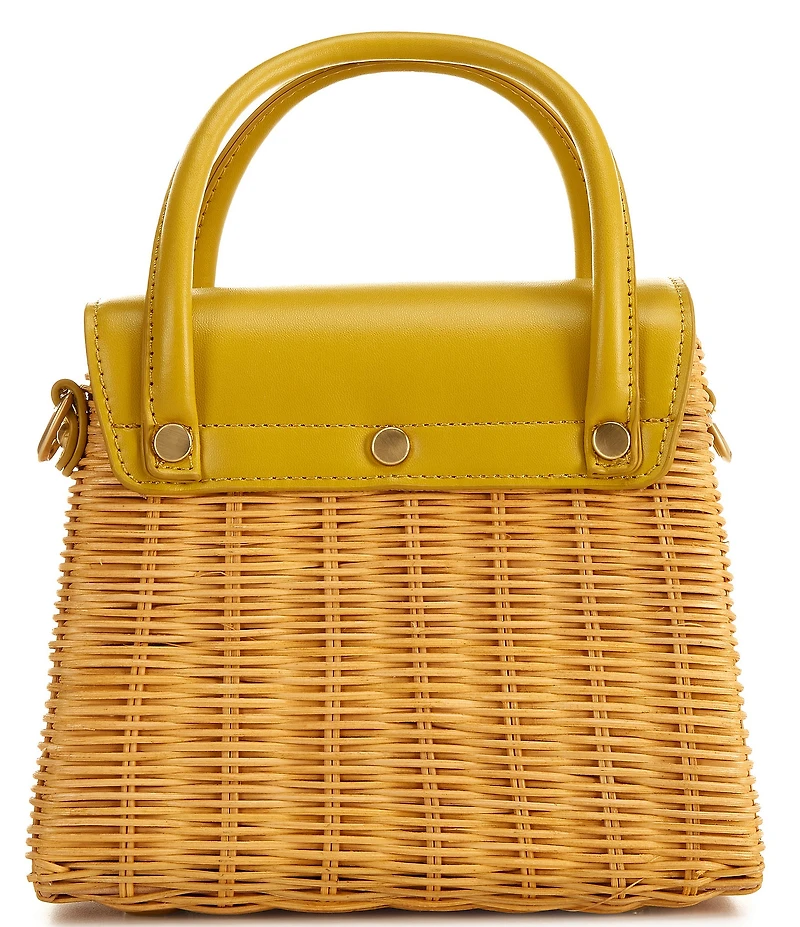 Antonio Melani Katerina Wicker Flap Crossbody Bag