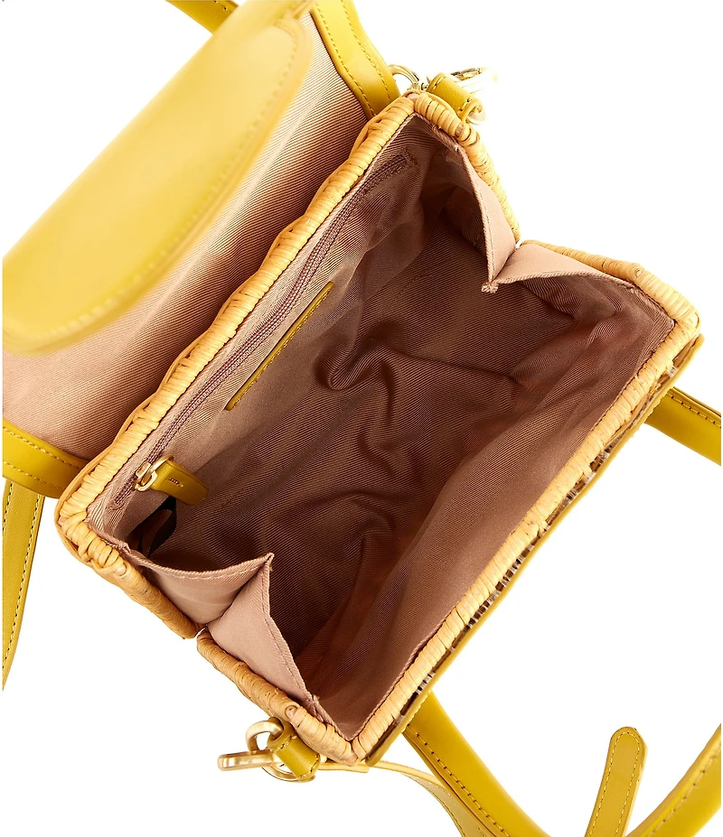 Antonio Melani Katerina Wicker Flap Crossbody Bag