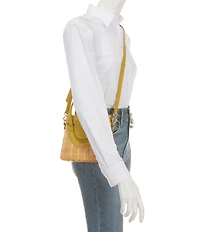 Antonio Melani Katerina Wicker Flap Crossbody Bag