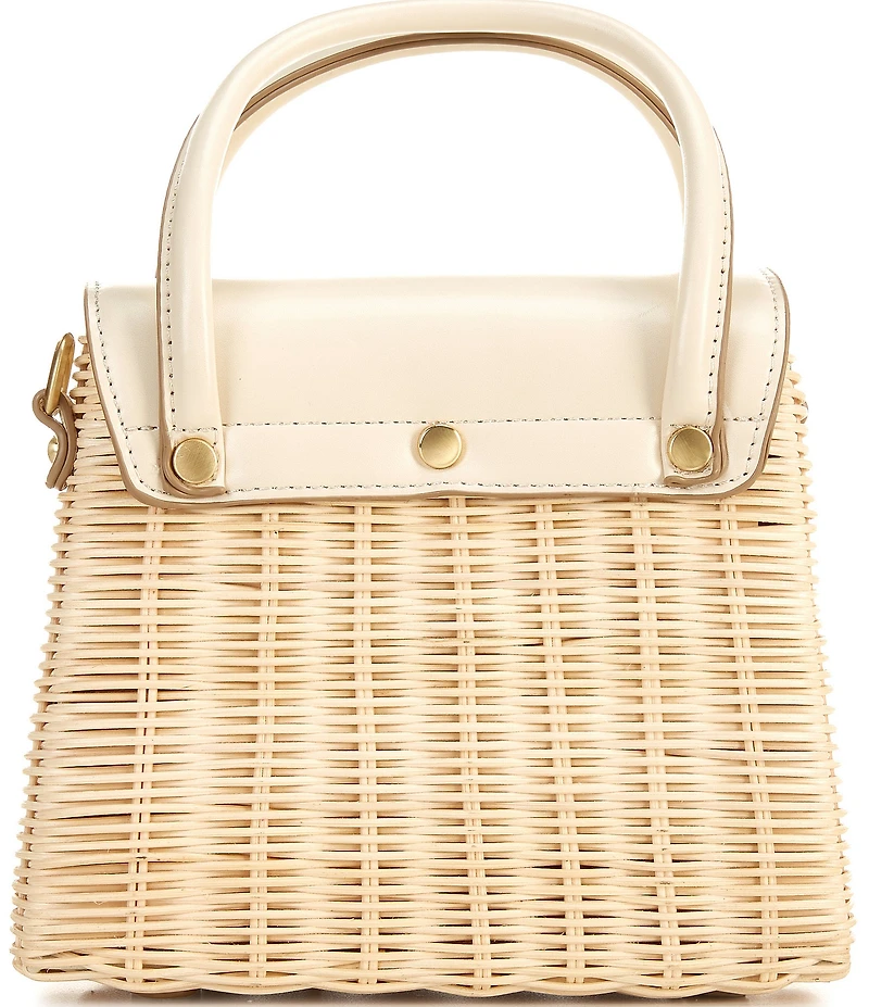 Antonio Melani Katerina Wicker Flap Crossbody Bag