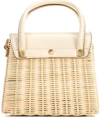 Antonio Melani Katerina Wicker Flap Crossbody Bag