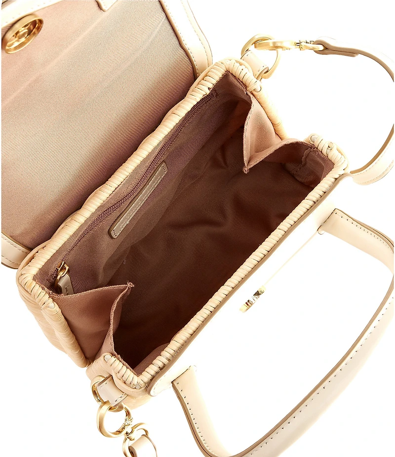 Antonio Melani Katerina Wicker Flap Crossbody Bag