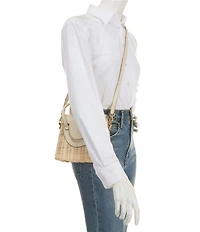 Antonio Melani Katerina Wicker Flap Crossbody Bag