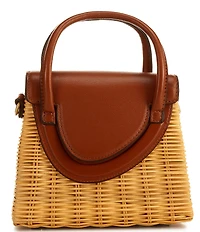 Antonio Melani Katerina Wicker Flap Crossbody Bag