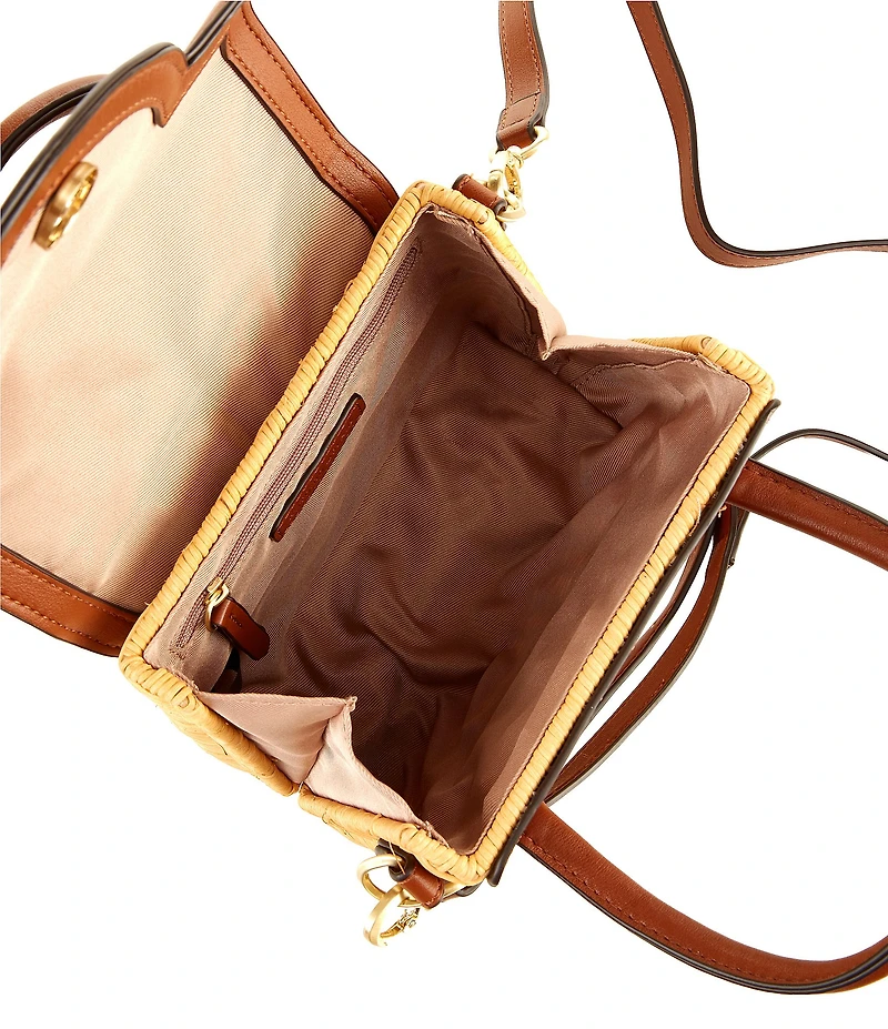 Antonio Melani Katerina Wicker Flap Crossbody Bag