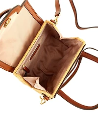 Antonio Melani Katerina Wicker Flap Crossbody Bag