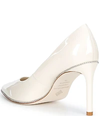 Antonio Melani Kelly Patent Leather Ball Chain Pointed Toe Pumps