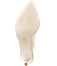 Antonio Melani Kelly Patent Leather Ball Chain Pointed Toe Pumps