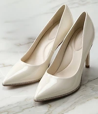 Antonio Melani Kelly Patent Leather Ball Chain Pointed Toe Pumps