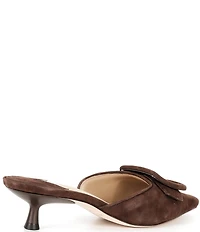 Antonio Melani Kendra Suede Buckle Ornament Dress Mules
