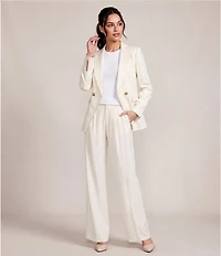 Antonio Melani Kiera Linen Notch Lapel Long Sleeve Double Breasted Coordinating Blazer