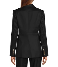 Antonio Melani Kiera Linen Notch Lapel Long Sleeve Double Breasted Coordinating Blazer