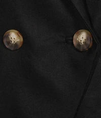 Antonio Melani Kiera Linen Notch Lapel Long Sleeve Double Breasted Coordinating Blazer