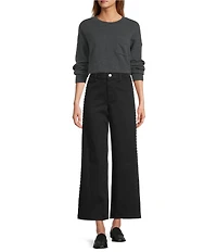 Antonio Melani Kimberly Crew Neck Long Sleeve Front Pocket Cashmere Sweater