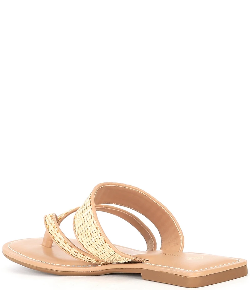 Antonio Melani Kora Raffia Thong Sandals