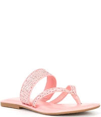 Antonio Melani Kora Raffia Thong Sandals