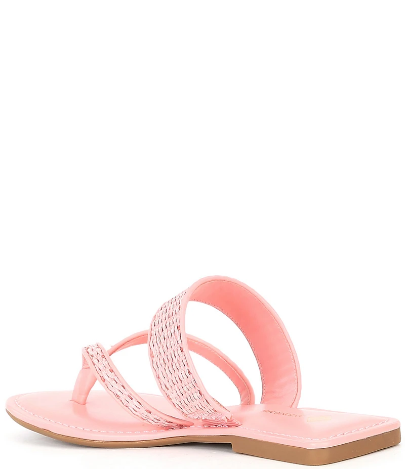 Antonio Melani Kora Raffia Thong Sandals