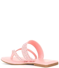 Antonio Melani Kora Raffia Thong Sandals