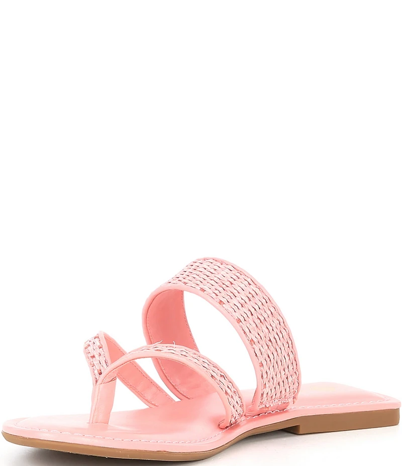 Antonio Melani Kora Raffia Thong Sandals
