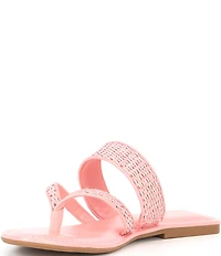Antonio Melani Kora Raffia Thong Sandals